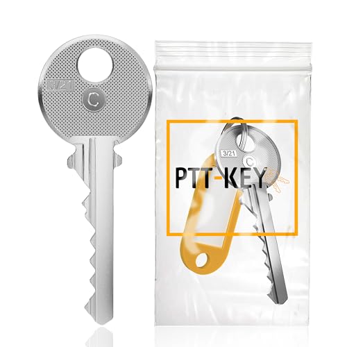 PTT-KEY - PTT Schlüssel C10 für Briefkastenschloss und Gebäudeeingang - Generalschlüssel - Schlüssel passt überall - Universalschlüssel - Briefkastenzylinder - PTT-Pass C10 - Universalpass von PTT-KEY