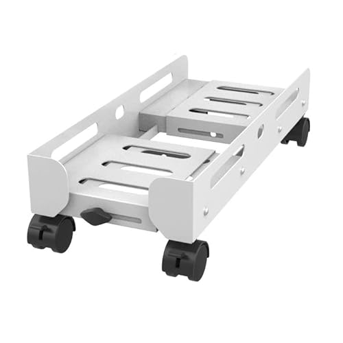 CPU-Ständer Mobiler PC-Tower-Ständer, CPU-Ständer mit einstellbarer Breite, Desktop-CPU-Halter aus Stahl, robuster PC-Gehäuseständer mit rollenden Lenkrollen PC Rollwagen ( Color : Wit , Size : S ) CPU-Ständer Mobiler PC-Tower-Ständer, CPU-Ständer mit einstellbarer Breite, Desktop-CPU-Halter aus Stahl, robuster PC-Gehäuseständer mit rollenden Lenkrollen PC Rollwagen ( Color : Wit , Size : S ) von PTTRNS