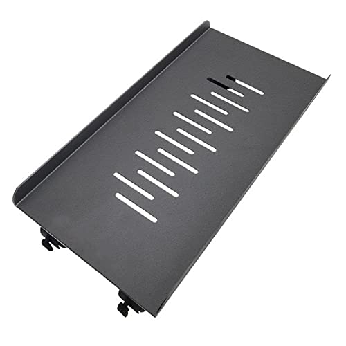 CPU-Ständer PC-Tower-Ständer, Metall-CPU-Ständer mit rollenden Lenkrollen – robuster Desktop-Ständer, PC-Wagen, PC-Tower-Bodenständer for die meisten Gaming-PCs PC Rollwagen ( Color : Schwarz , Size : von PTTRNS