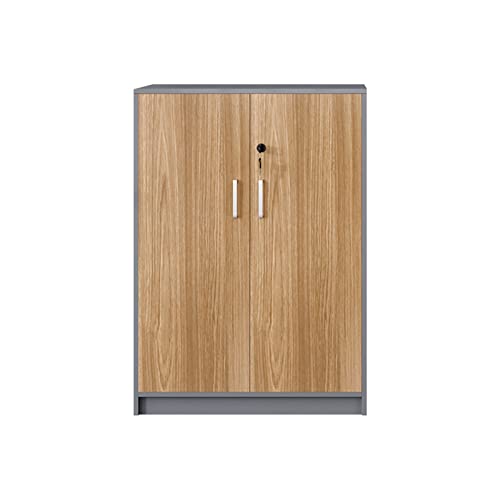PTTRNS Bürokartei Büroschrank Multiplex abschließbar Holzdruckerschrank Niedriger Aktenschrank Büroschrank (Color : A, Size : L) von PTTRNS
