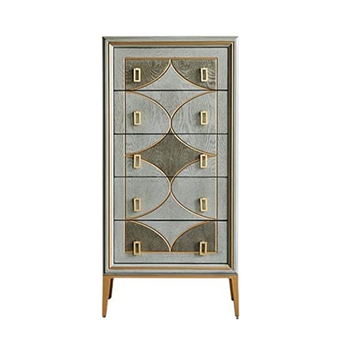 PTTRNS Kommode Schublade mit fünf Schubladen Bedroom Storage Storage Box Seitliche Boxen Wohnzimmer Wandschublade Einfache Multifunktionale Schublade Tibet von PTTRNS
