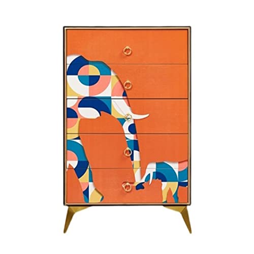 PTTRNS Kommode Schublade mit fünf Schubladen Bedroom Storage Storage Box Seitliche Boxen Wohnzimmer Wandschublade Einfache Multifunktionale Schublade Tibet von PTTRNS
