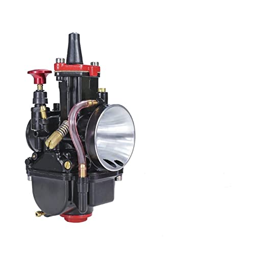 Carburetor E-Choke Motorrad Flachvorhang Vergaser Für Mikuni Für Pwk 21 24 26 28 30 32 34 Mm Für 2 T Für 4 T Universal Moped Motocross Modifizierte Teile Motorräder Vergaser(30MM) von PUBUGPDPAG
