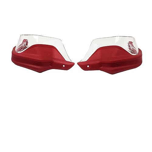 Für NC750X Für DCT Für NC750S Für NC700X Für NC 750X2013-2023 Motorrad Handprotektoren Schild Wachen Windschutzscheibe Hand Wind Schutz Schutzlenker Handschutz Handbürstenschut(Red Clear Set) von PUBUGPDPAG