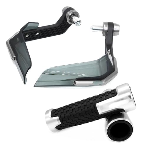 Für TRANSALP700 Für TRANSALP 600 650 Für Transalp 700 Für XLV Motorrad Handschutz Schild Hand Schutzfolie Windschutzscheibe Schutzlenker Handschutz Handbürstenschut(Silver) von PUBUGPDPAG