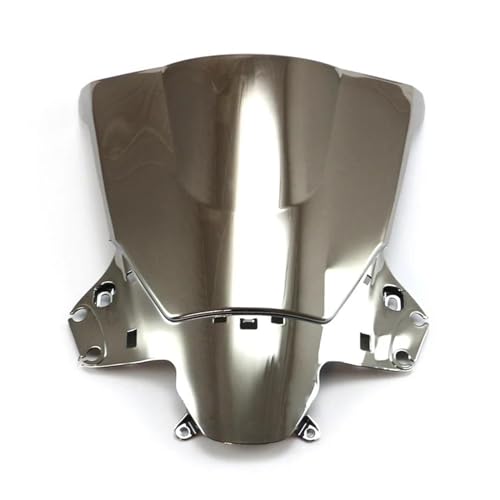 Motorrad Frontscheibe Für CBR250R 2011 2012 2013 Double Bubble Motorrad Double Bubble Windschutzscheibe Windschutzscheibe Schild Bildschirm Windschutz Deflektor Spoiler(Silver) von PUBUGPDPAG