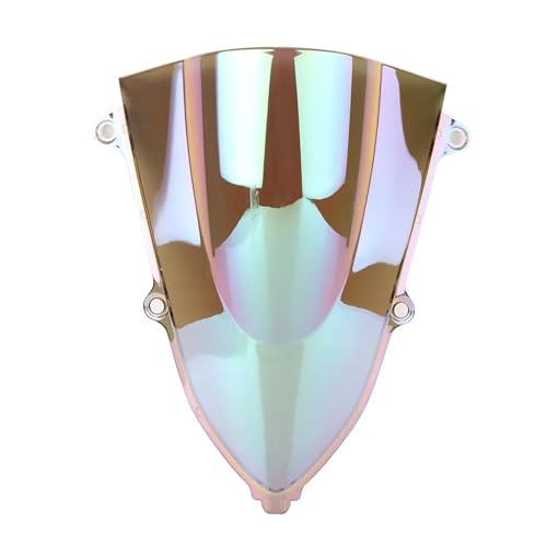 Motorrad Frontscheibe Für CBR250RR 2017 2018 ABS-Kunststoff Motorradzubehör Für CBR 250 RR Windschutzscheibe Double Bubble Windschutzscheibe Deflektor Spoiler(White Iridium) von PUBUGPDPAG