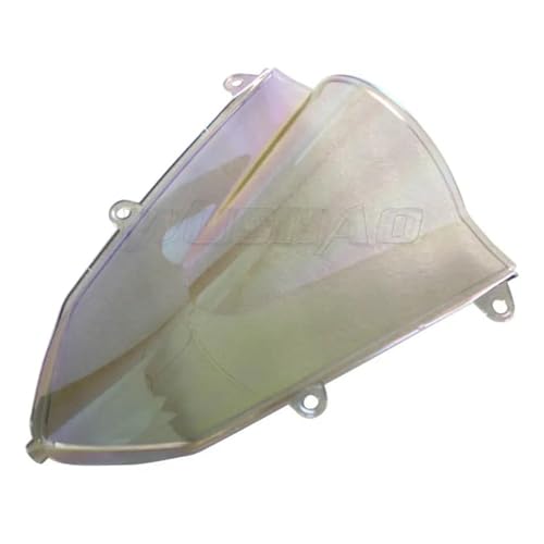 Motorrad Frontscheibe Für CBR500R 2019 2020 2021 2022 2023 Für CBR400R Für CBR 500 400 R Motorrad Double Bubble Windschutzscheibe Windschutz Deflektor Spoiler(White Iridium) von PUBUGPDPAG
