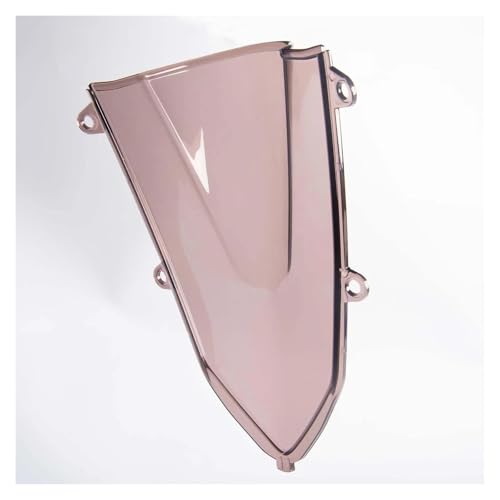 Motorrad Frontscheibe Für CBR500R Windschutzscheibe Windschutz Motorrad-Zubehör Für CBR 500R 2019 2020 2021 2022 2023 Bildschirm Double Bubble Deflektor Spoiler(Type 2 Brown) von PUBUGPDPAG