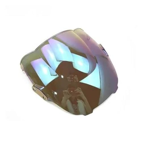 Motorrad Frontscheibe Für CBR600F Windschutzscheibe Windschutz Bildschirm Für CBR600F3 Für CBR 600 F 600F F3 95 96 97 98 Motorrad Double Bubble Teile Deflektor Spoiler(White Iridium) von PUBUGPDPAG