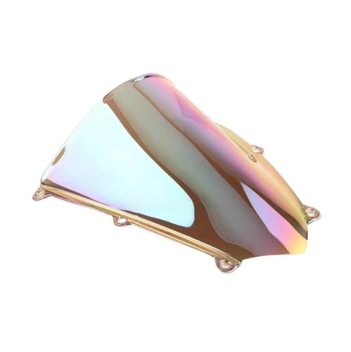 Motorrad Frontscheibe Für CBR600RR Für CBR 600 RR 600RR F5 2007-2012 Double Bubble Windschutzscheibe Windschutzscheibe Motorradzubehör Verkleidungsdeflektor Deflektor Spoiler(White Iridium) von PUBUGPDPAG