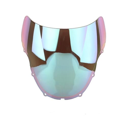 Motorrad Frontscheibe Für CBR600RR Für CBR 600 RR F4 1999 2000 Für CBRF4 99 20 Motorrad Bildschirm Double Bubble Windschutzscheibe Deflektor Schutz Deflektor Spoiler(White Iridium) von PUBUGPDPAG