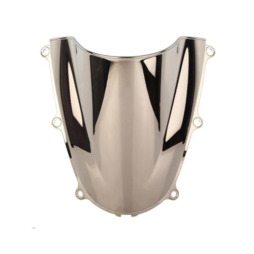 Motorrad Frontscheibe Für CBR600RR Für CBR 600RR Für CBR 600 RR F5 2005 2006 Motorrad Bildschirm Double Bubble Windschutzscheibe Deflektor Schutz Windschutzscheibe Deflektor Spoiler(Silver) von PUBUGPDPAG