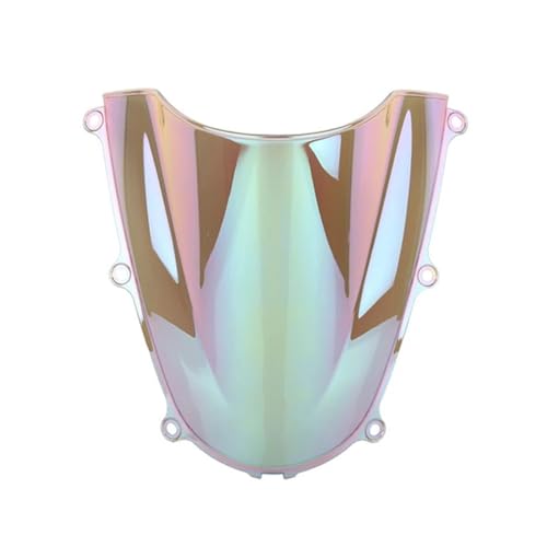 Motorrad Frontscheibe Für CBR600RR Für CBR 600RR Für CBR 600 RR F5 2005 2006 Motorrad Bildschirm Double Bubble Windschutzscheibe Deflektor Schutz Windschutzscheibe Deflektor Spoiler(White Iridium) von PUBUGPDPAG