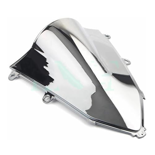 Motorrad Frontscheibe Für CBR650R 2019-2023 Schwarz Motorrad Wind Windschutzscheibe Windschutz Bildschirm Verkleidung Deflektor Spoiler(Silver) von PUBUGPDPAG