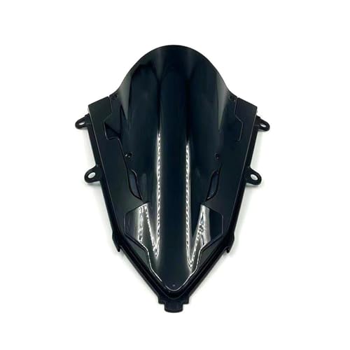 Motorrad Frontscheibe Für CBR650R 2019-2024 Motorrad Windschutzscheibe Frontscheibe Sport Verkleidung Deflektor Spoiler(Zwart) von PUBUGPDPAG