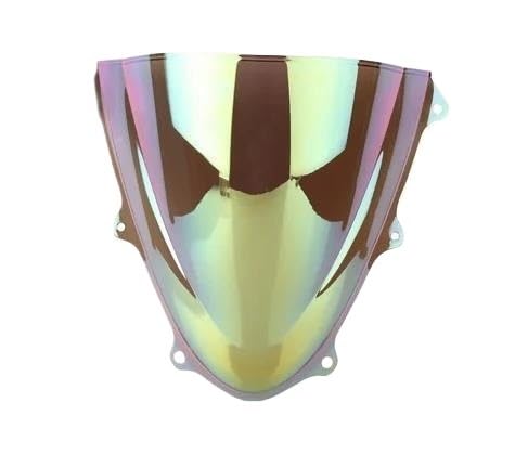 Motorrad Frontscheibe Für GSX-R Für GSXR 600 750 Für GSXR600 2011-2018 K11 Windschutzscheibe Zubehör Verkleidung Deflektor Motorrad Double Bubble Deflektor Spoiler(White Iridium) von PUBUGPDPAG