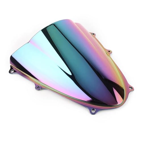 Motorrad Frontscheibe Für GSX-R1000 2009 2010 2011 2012 2013 2014 2015 2016 Für GSXR1000 K9 Motorrad Windschutzscheibe Windschutz Double Bubble Deflektor Spoiler(Deep-Iridium) von PUBUGPDPAG