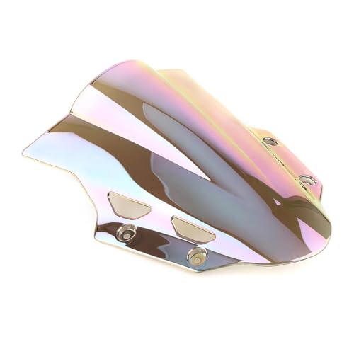 Motorrad Frontscheibe Für GSX250R Motorrad Windschutzscheibe Windschutzscheibe Double Bubble Windschutz Schild Für GSXR 250 2017 2018 2019 2020 ABS Kunststoff Deflektor Spoiler(Clear iruidium) von PUBUGPDPAG