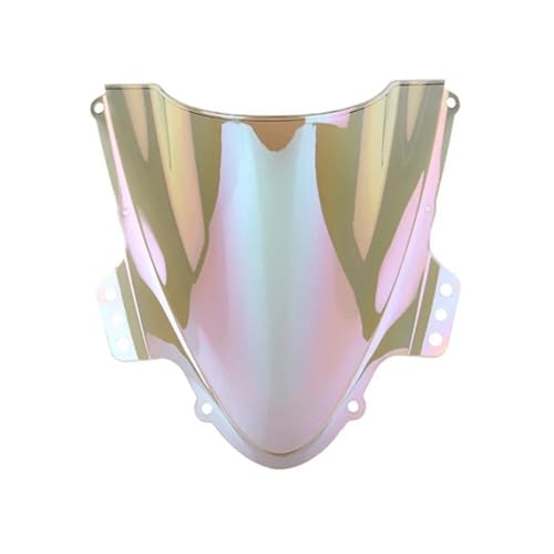 Motorrad Frontscheibe Für GSXR 1000 Für GSXR1000 Für GSX-R1000 K5 2005 2006 Motorrad Bildschirm Double Bubble Windschutzscheibe Deflektor Schutz Windschutzscheibe Deflektor Spoiler(White Iridium) von PUBUGPDPAG