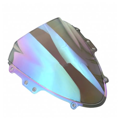 Motorrad Frontscheibe Für GSXR 600 750 Für GSXR600 Für GSXR750 2004 2005 Double Bubble Windschutzscheibe Windschutz Deflektor Spoiler(White iridium) von PUBUGPDPAG