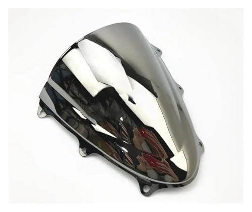Motorrad Frontscheibe Für GSXR 600 750 Für GSXR600 Für GSXR750 2011 2012 2013 2014 2015 2016 2017 2018 K11 Windschutzscheibe Windschutz Double Bubble Deflektor Spoiler(Silver) von PUBUGPDPAG