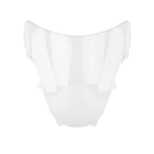 Motorrad Frontscheibe Für GSXR Für GSX-R 1000 600 750 K1 K2 2000-2022 2003 Motorrad Windschutzscheibe Double Bubble Windschutzscheibe Visier Verkleidung Deflektor Deflektor Spoiler(Clear) von PUBUGPDPAG
