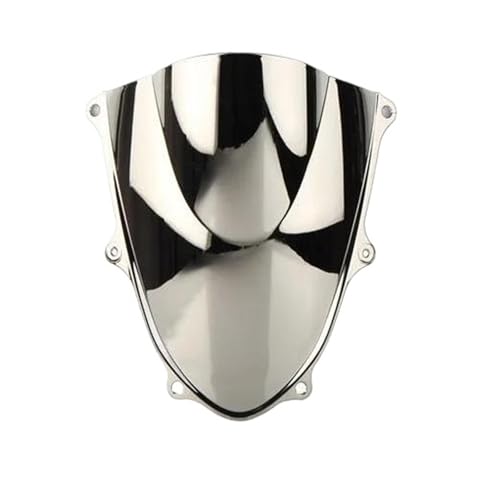 Motorrad Frontscheibe Für GSXR1000 Für GSX-R Für GSXR 1000 K17 2017-2021 Double Bubble Windschutzscheibe Motorradzubehör Verkleidungsdeflektor Deflektor Spoiler(Silver) von PUBUGPDPAG