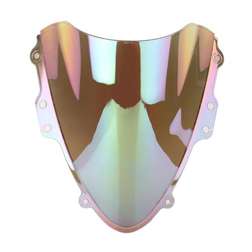 Motorrad Frontscheibe Für GSXR600 Für GSX-R750 Für GSXR Für GSX-R 600 750 K4 2004 2005 Motorrad Double Bubble Windschutzscheibe Deflektorschutz Windschutzscheibe Deflektor Spoiler(White Iridium) von PUBUGPDPAG