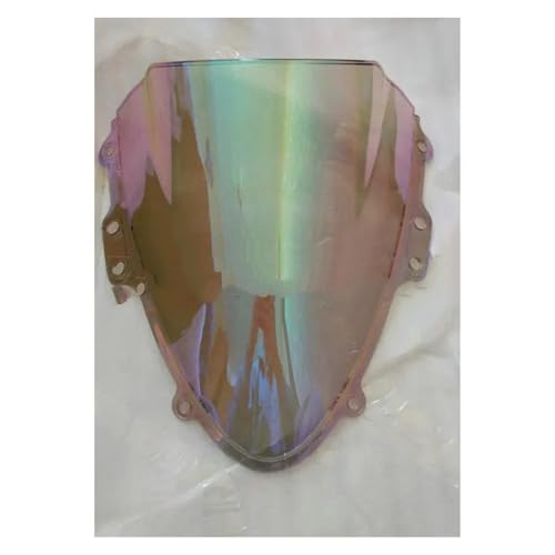 Motorrad Frontscheibe Für GSXR600 Für GSX-R750 Für GSXR Für GSX-R 600 750 K4 Double Bubble Windschutzscheibe Deflektorschutz Windschutzscheibe Deflektor Spoiler(White Iridium) von PUBUGPDPAG