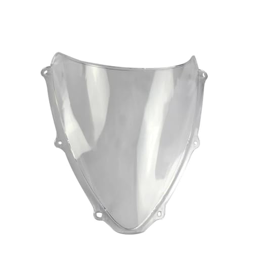Motorrad Frontscheibe Für GSXR600 Für GSXR750 Für GSXR 600 Für GSXR 750 K6 2006-2007 Windschutzscheibe Windschutzscheibe Rauch Double BubbleWind Shield Deflektor Spoiler(Clear) von PUBUGPDPAG