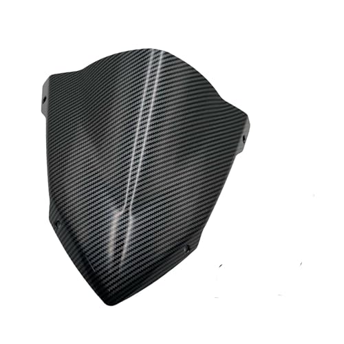 Motorrad Frontscheibe Für MT-07 2014-2017 Für MT07 2018-2020 Moto Rcycle Windschutzscheibe Windschutz Accesorios Moto Deflektor Spoiler(Carbon fiber 18-20) von PUBUGPDPAG