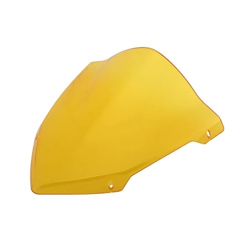 Motorrad Frontscheibe Für MT07 FZ07 2018-2020 Motorrad Windschutzscheiben Windabweiser Windschutzscheibe Zubehör Deflektor Spoiler(Yellow) von PUBUGPDPAG