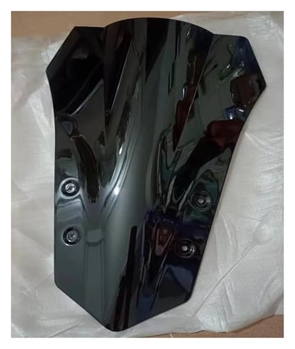 Motorrad Frontscheibe Für MT09 Für MT-09 FJ09 FJ 09 Für Tracer 900 2015 2016 2017 Motorrad Double Bubble Windschutzscheibe Windschutzscheibe Windabweiser Deflektor Spoiler(Zwart) von PUBUGPDPAG