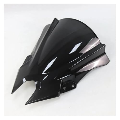 Motorrad Frontscheibe Für NINJA500 Geeignet Für 24 Modifizierte Racing Windschutzscheibe Höher Und Größer Für 500SE Frontscheibe Windschutzscheibe Spiegel Deflektor Spoiler(Zwart) von PUBUGPDPAG
