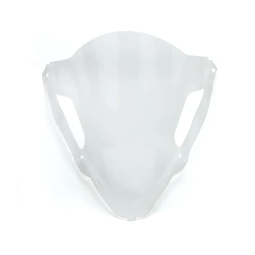 Motorrad Frontscheibe Für Ninja ZX-6R ZX 6R Windschutzscheibe 2024 Für ZX6R Windschutzscheibe Motorrad Racing Bildschirm Double Bubble Erhöhung Windabweiser Deflektor Spoiler(Clear) von PUBUGPDPAG