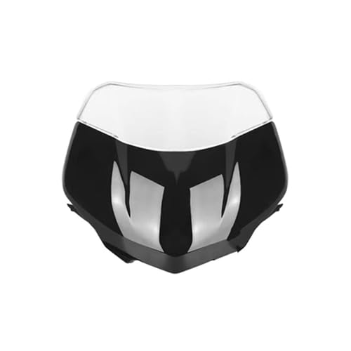 Motorrad Frontscheibe Für Street Triple 765RS 765 RS Moto2 2023 Motorrad Frontscheibe Windschutzscheibe Visier Windschutz Schild Spoiler Deflektor Deflektor Spoiler(Bright Black) von PUBUGPDPAG
