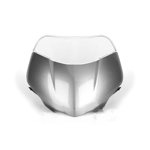 Motorrad Frontscheibe Für Street Triple 765RS 765 RS Moto2 2023 Motorrad Frontscheibe Windschutzscheibe Visier Windschutz Schild Spoiler Deflektor Deflektor Spoiler(Pearl Grey Glow) von PUBUGPDPAG