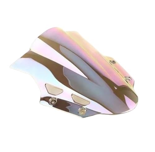Motorrad Frontscheibe Für Suzuki Für GSX250R Für GSXR Für GSX 250 R 250R Windschutzscheibe Double Bubble Windschutzscheibe Verkleidungsdeflektor Deflektor Spoiler(White Iridium) von PUBUGPDPAG