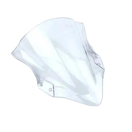 Motorrad Frontscheibe Für Z1000 Z800 Z250 Z300 Z750 Z750R ER4N ER6N ER6F Windschutzscheibe Mit Verstellbarer Halterung Geeignet Für Motorräder Deflektor Spoiler(Clear) von PUBUGPDPAG