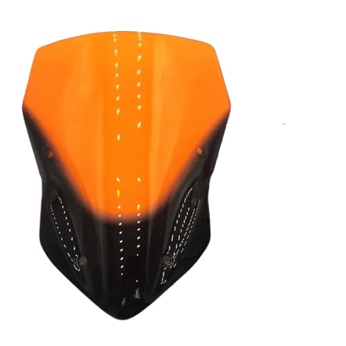 Motorrad Frontscheibe Für Z900 2017 2018 2019 Motorrad Windschutzscheibe Air Wind Deflektor Deflektor Protector Blase Windschutzscheibe Deflektor Spoiler(Orange) von PUBUGPDPAG