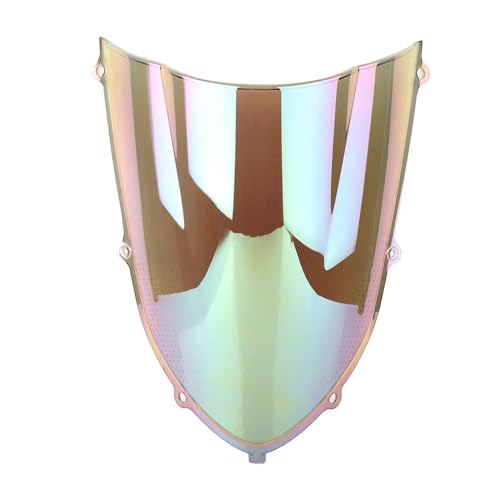 Motorrad Frontscheibe Für ZX-10R ZX10R 2004 2005 04 05 ABS Kunststoff Motorrad Windschutzscheibe Windschutz Double Bubble Deflektor Spoiler(Clear iruidium) von PUBUGPDPAG