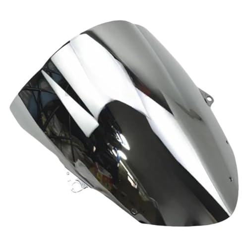 Motorrad Frontscheibe Für ZX6R 636 2009-2024 2010 2011 2012 Für ZX10R 2008-2010 Accesorios Para MotoWind Deflektor Windschutzscheibe Frontscheibe Deflektor Spoiler(Silver) von PUBUGPDPAG