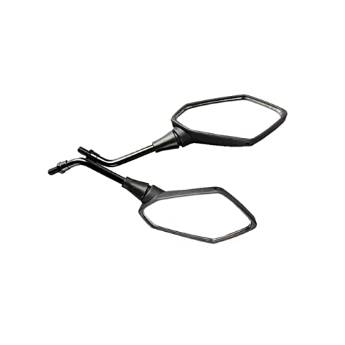 PUBUGPDPAG Motorrad Spiegel Scooter E-Bike Rückspiegel Electrombile Rückseite Konvexer Spiegel 8mm 10mm Kohlefaser Universal 2St/Paar Seitenrückspiegel Spiegel Seitenspiegel(8mm) von PUBUGPDPAG