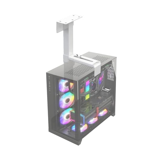 PC-Halterung unter Schreibtisch und Wand, PC-Halterung unter dem Schreibtisch, robuste Wandmontage, PC-Untertischhalterung mit flexibler Höhe und Breite PC-Halterung unter Schreibtisch und Wand, PC-Halterung unter dem Schreibtisch, robuste Wandmontage, PC-Untertischhalterung mit flexibler Höhe und Breite von PUCHEN