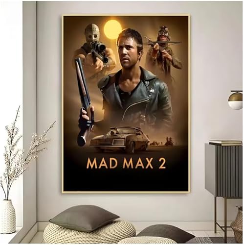 Poster Mad Max Classic Film Vintage Poster Wandkunst Bilder Leinwanddruck Wohnkultur 50 * 70Cm Rahmenlos von PUCHENGP