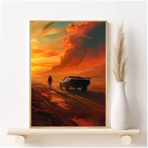 Poster Mad Max Classic Film Vintage Poster Wandkunst Bilder Leinwanddruck Wohnkultur 50 * 70Cm Rahmenlos von PUCHENGP