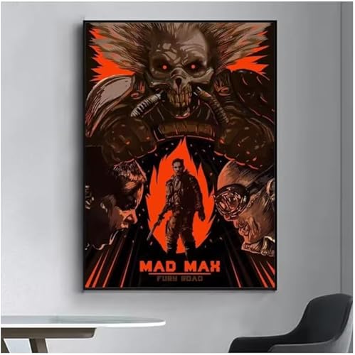Poster Mad Max Classic Film Vintage Poster Wandkunst Bilder Leinwanddruck Wohnkultur 50 * 70Cm Rahmenlos von PUCHENGP