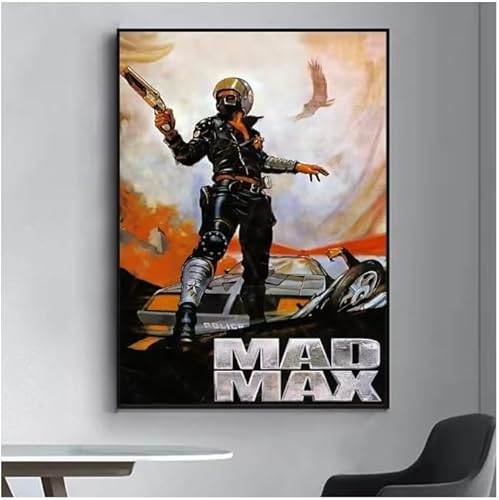Poster Mad Max Classic Film Vintage Poster Wandkunst Bilder Leinwanddruck Wohnkultur 50 * 70Cm Rahmenlos von PUCHENGP