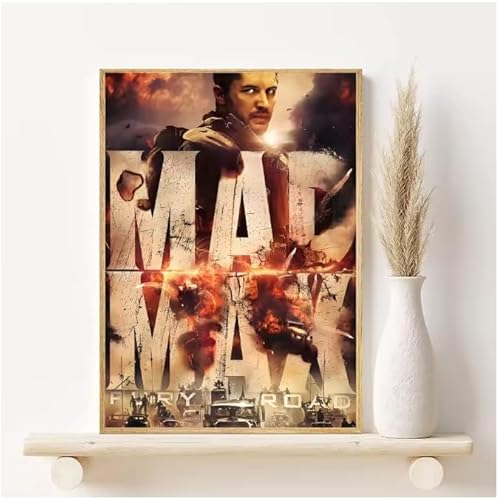 Poster Mad Max Classic Film Vintage Poster Wandkunst Bilder Leinwanddruck Wohnkultur 50 * 70Cm Rahmenlos von PUCHENGP
